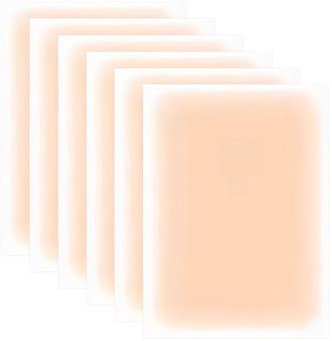 Tatueringsskyddstejp, 6 stycken, vattentäta, osynliga, ultratunna, tatueringsplattor, 3, 5 x 5, 9 cm, skärbart smink för ärr och födelsemärken, stil 1