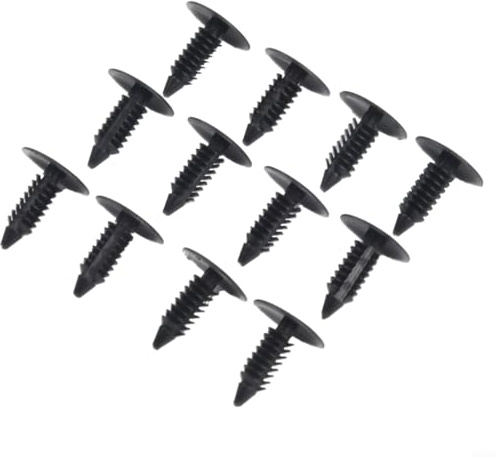 50 pasadores de retención de parachoques automotrices estilo remache de plástico para agujero de 8 mm reemplaza 388577S 6030441 W705589 S300