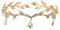 Hochzeit Kristall Kopfschmuck, Strass Blatt Hochzeit Krone Stirnband, Strass Crystal Bridal Tiara für Hochzeit Abschlussball Geburtstag, Hair Pin Hochzeitsparty