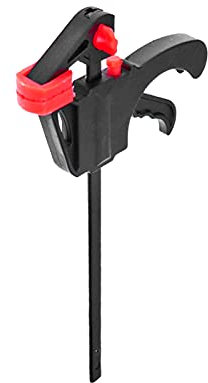 SagaSave 4 Inch Woodworking Bar Clamp, F-Type, Ratchet, One Handed, Quick Release, Black, 1PCS