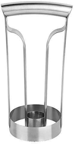 Tiiyee Cortador de Piña, Descorazonador Piñas con Pelador Frutas Acero Inoxidable Rápidamente y Elimina el Núcleo Hoja Afilada Cuchillo Doble Capa Fruta Corte Rodajas para Hogar la Cocina