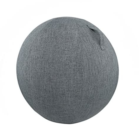 VBVARV Pilates-Yoga-Ball-Stuhl, Gymnastikball-Stuhl Für Büro Und Schreibtisch, Yoga-Stuhl Stabilitätsball-Bezug, Yoga-Ball-Bürostuhl, Balance-Ball-Stuhl Attraktivem Sitzbezug,B,75cm