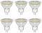 Caldarax 6 Stück GU4 MR11 3W LED Spot, Ersetzt 20W 30W Halogenlampen Reflektor, Naturweiß 4000K, 300LM, AC/DC 12V-24V, Nicht Dimmbar, 120° Abstrahlwinkel, mit Schutzglas, 35mm*35mm