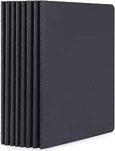 Yarotm Notizbuch A5 Dotted - Notizheft Gepunktete Seiten 100GSM - 8 PCS Pack Schwarz Softcover Notizblock Punkte 5mm - a5 Notebooks Bulk - Punktiert Tagebuch Schreibheft Schreibblock Set