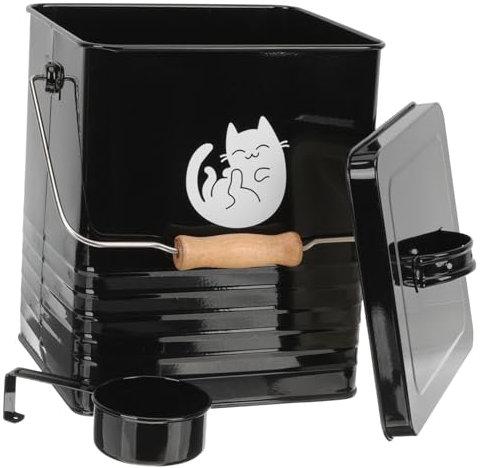 Housoutil Cubo De Comida Para Gatos Contenedor De Bocadillos Para Perros Diseño Multifuncional