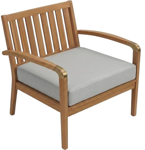 Rattan Chair Seat Pads Cushion Pad Indoors Outdoors Water Resistant Material for Garden Furniture Kitchen Dining Living Room Patio Office Coffee Shop ALL-PURPOSE Use (Silver, 18X18X2)