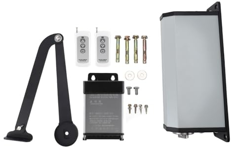 Yusat Operador eléctrico para puerta batiente con brazo curvo de 90 grados, motor Brushless DC24 V, abrepuertas automático con batiente de bajo consumo energético 220 V