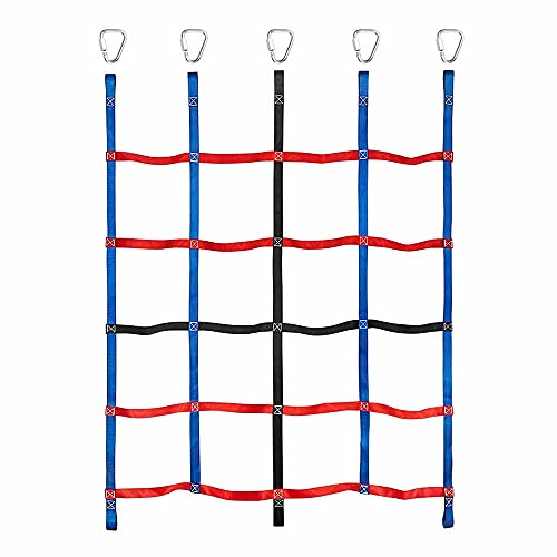 LSYHHXC Kletternetz aus Polyester für Kinder, Leiter aus Seil für den Außenbereich, Baumhaus, Fitnessstudio, Spielplatz, Zubehör für Hindernisse