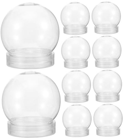 HOMOCONO 40stücke Wasserglobus Transparente Schneekugel Mit Schraubverschluss Für Kreative Bastelprojekte Für Weihnachten Und Dekoration