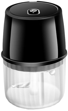 Giuneuow Tritatutto Elettrico per Aglio, Ricaricabile Tramite USB, Tritatutto Wireless Portatile, Piccolo Robot da Cucina - 250 Ml