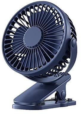 Ventilateurs. Ventilateur à pince USB ultra silencieux, Mini ventilateur à pince Portable silencieux, rotatif à 720 °, vent fort, ventilateur de refroidissement de bureau, refroidisseur d'air d'été(Bl