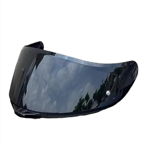 YOFAB Visiere Casque Moto pour AGV K5 K5S K3SV K1 K1S, Casque Moto Pare-Vent Casque Lentille, Remplacement de Visière de Lentille de Casque de Bouclier de Vent de Moto,A Deep Black