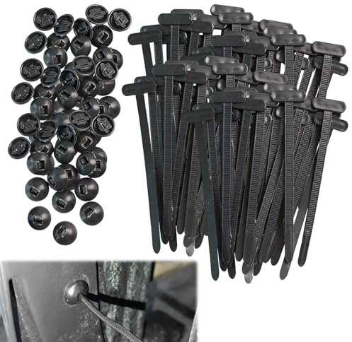 130Pcs Nylon Universal Cable Tie Buckle,Snap-fit Nylon Fastening Clip for Car Repairs,Self-Locking Cable Ties for Quick Fastening, Automotive Repair and Daily Use