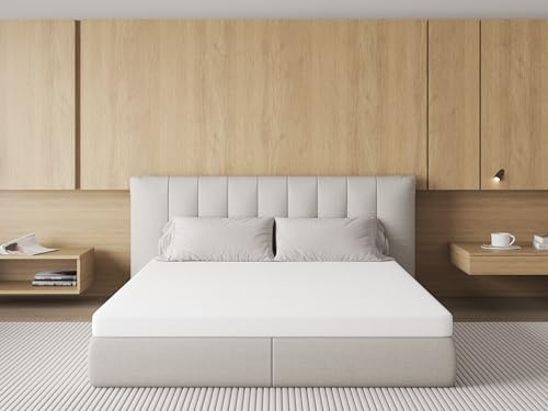 Surmatelas 140x190,Épaisseur 7CM,Respirant,Tissu Doux Confort