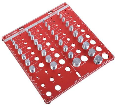 Medidor de rosca de aleación de aluminio de diseño innovador, adecuado para uso doméstico profesional, organización de almacenamiento eficiente, medidor de tamaño de perno