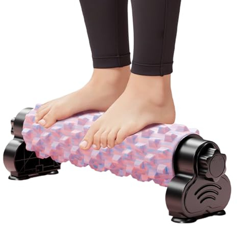 Nevalerra Skumrulle för fitnessövningar, djup töjning av ryggen med sugkopp | muskelrulle med hållare | för hemmastudio, yoga, pilates, fitness träning och efter sport