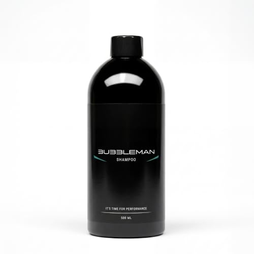 Bubbleman Autoshampoo 500 ml – pH-neutrales Autoshampoo für Handwäsche – Starke Schaumbildung & Glanzverstärker – Schonend für Lack, Folie & Versiegelung – NTA-frei