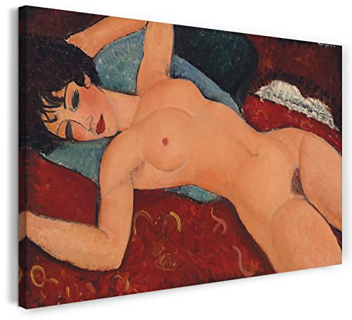 Printed Paintings Leinwand (80x60cm): Amedeo Modigliani - Nu couché