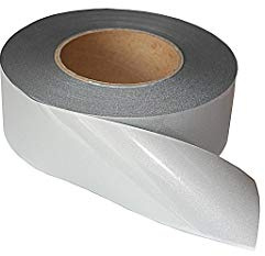 tukan-tex Reflexband zum AUFBÜGELN 50 mm breit Reflexstreifen Reflektorband Bügelbild reflektierendes (10 Meter) (1,25€ / Meter)