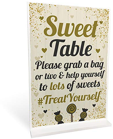 Red Ocean Sweet Table Wedding Table Decoration Standing Plaque Wedding Party Decoration Keepsake
