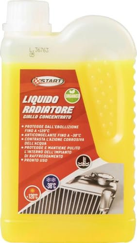 START Líquido anticongelante para radiadores, Amarillo, -38 °C, 500 ml, Listo para Usar, protección para Sistemas de refrigeración de automóviles, Motocicletas y vehículos comerciales y agrícolas
