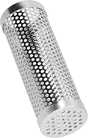 BBQ Smoker Tube, Reusable Lightweight Stainless Steel Grills Smoker Box Cylindrical Detachable Large Capacity for Fruit Wood Pellets