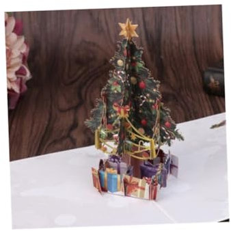 Tofficu Pop-up Weihnachtskarten Mit Stereoeffekt-design Grußkarten Aus Papier Für Fest Neujahr Geschenk Für Junge Mädchen Eltern Freunde
