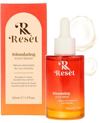 Resèt Stimulating Scalp Serum 50ml – Clinically Proven Hair Growth Treatment with AnaGain, Caffeine & Probiotics – Reduces Hair Thinning & Boosts Density – For Stronger, Healthier Hair