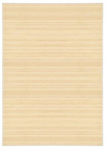 AJJHUUKI Heimartikel, Bambus-Teppich, 160 x 230 cm, Natur, Anzugmöbel