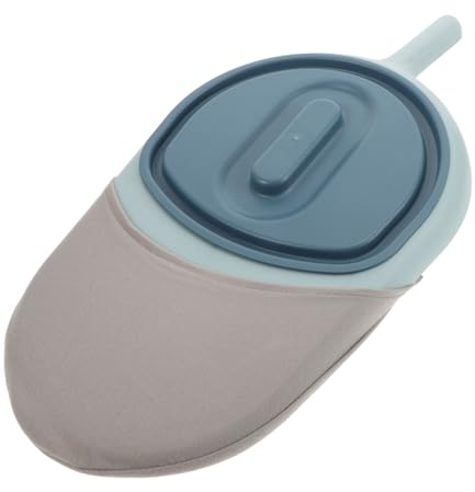 Healeved Padella per Anziani in Plastica Manico Ergonomico, Vasino da Letto Rotondo Resistente per Assistenza Domiciliare e Pazienti Allettati Colore Casuale