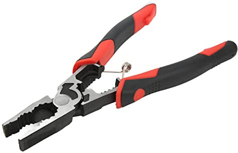WIPPWER Metal Pliers Rustresistant Steel Compound Action Pliers PTFE Treatment for Clamp Bending Pliers(Nipper Pliers)