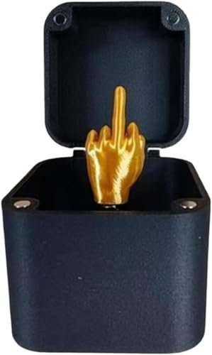 Generisch Mittelfinger In Der Box, Stinkefinger Prank Box, Mittelfinger Geschenk, Halloween-Weihnachtsneuheit, Lustige Streichgeschenke, Schreibtischdekoration, Heimdekoration