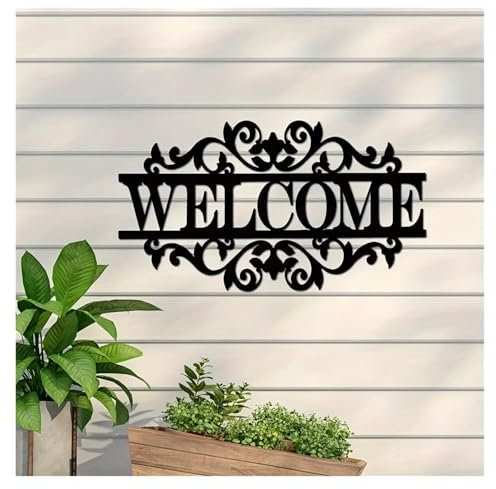 Cowboy Welcome Farm Schild Metall Veranda Schild Metall Tor Schild Bauernhof Eingang Schild Metall Bauernhaus