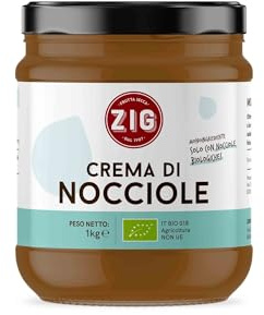 ZIG - Crema di Nocciole tostate BIO - Un solo ingrediente, 100% Nocciole 1kg