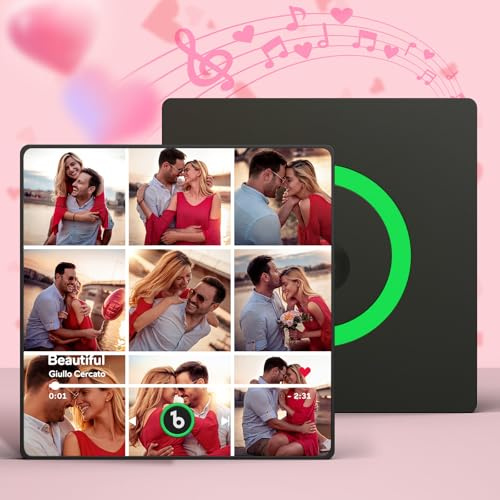 SOUFEEL Personalisierter Spotify Fotomagnet Personalisierte Musik Kühlschrankmagnet Selbst Gestalten können Lieder Spielen Dekoration Geschenk für Paare Familie Weihnachten Valentinstag Geburtstag