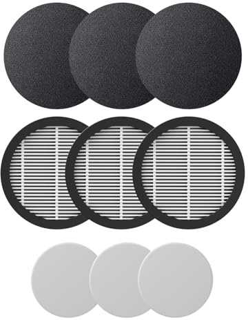 Fieety V9 vacuum cleaner accessories - air intake HEPA + sponge (3pcs)