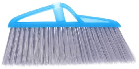 EXQUIMEUBLE Push Broom Head Replacement Heavy Duty Sweeper for Indoor Outdoor Cleaning Blue Easy to Install Versatile for Patios Garages and More