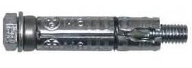 Perno de anclaje para cargas pesadas, alta resistencia, acero galvanizado, ideal para fijaciones seguras en construcciones y proyectos industriales.