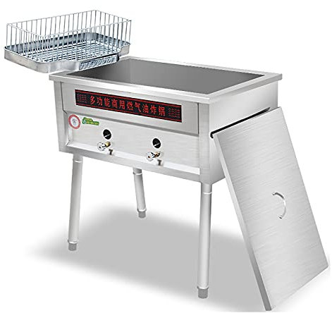 Friteuse à gaz professionnelle de comptoir 40 L, friteuse GPL, friteuse autonomese GPL, friteuse autonome, cuisinière d'extérieur en acier inoxydable, pour cuisine de restaurant et de maison