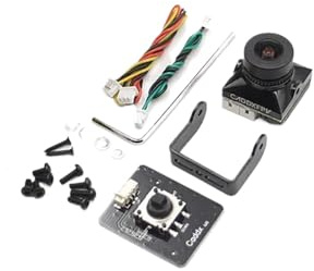 Caddx Ratel 2 FPV-Kamera 1200TVL 165 Grad FOV 1,8/2,1 mm Objektiv NTSC PAL 4:3 16:9 umschaltbar Kompatibel mit RC-Drohnen(1PCS BLACK)