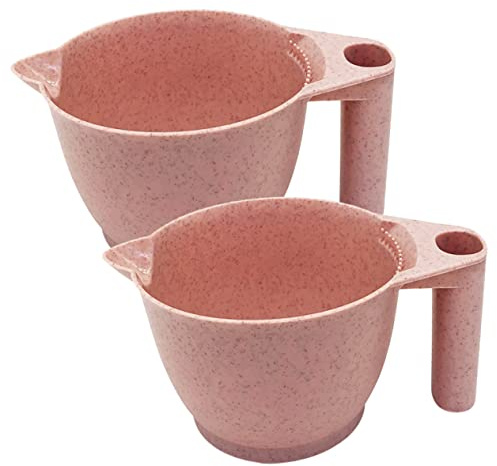 LRXIYODE 2 pezzi Ciotole per Tinta con Ergonomico Ciotole Miscelazione Colore per Parrucchieri Riutilizzabili per Salone e Domestico Facili per e