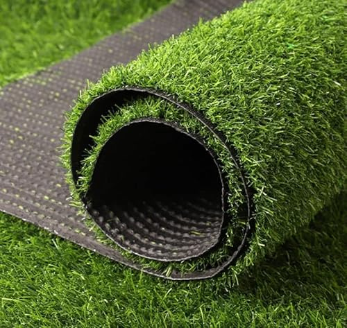 Alfombra de césped artificial de 3 x 5 pies, alfombra de césped duradera para perros para interiores y exteriores, césped, jardín, paisaje, antideslizante, alfombra verde, perfecta para patios y áreas