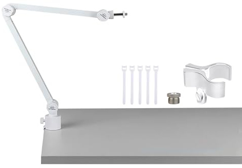 Microphone Stand, Podcast Suspension Arm With Desk Mount, Heavy Duty Overhead Featuring Easy Assembly For Professional Multi Angle Rotation Gaming Mic Stand For Recordings, Streaming, Gaming