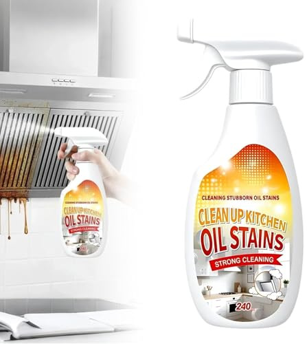 Hemoravoma Starker 240ml Küchen Entfetter | Fettreiniger-Schaum mit Zitronenformel & Schnellwirkung | Für Backofen, Herd, Dunstabzugshaube, Grill | Allzweck Reiniger gegen Ölflecken