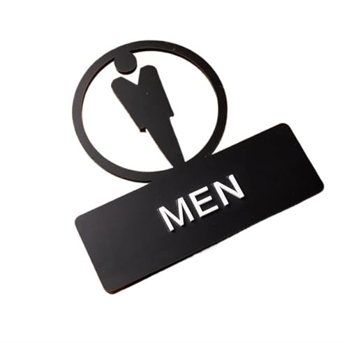 Toilettenschilder, Toilettenschild, mehrfarbig, mehrere Größen, for Männer und Frauen, WC, Hotel, Schiebetür, ausgehöhlter Aufkleber(2,15x15cm)