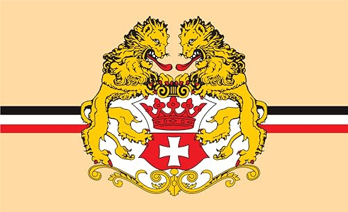 Bandera de Gdansk con escudo de armas, bandera de Polonia, 120 x 80 cm