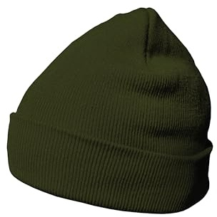 DonDon Berretto Uomo Berretto Donna Beretto Invernale Beanie Design Classico oliváceo