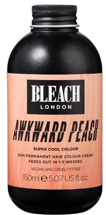 Bleach London Awkward Peach - Tintura per capelli semi-permanente, vegana e approvata PETA, 150 ml