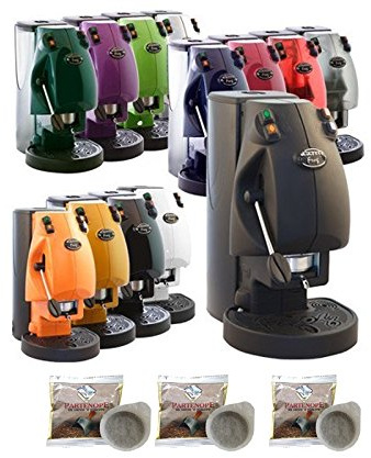 Caffè Partenope Frog Base Espresso Coffee Machine + 150 Pods - Yellow, 3 Count