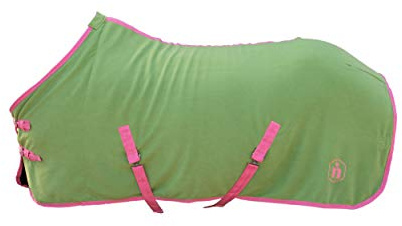 Abschwitzdecke_indira_pro_350g (145 cm, Grün 01 - Pink 01)